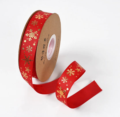 Ribbon Printed Christmas Design Decoration Gift Packing by Anti Spier