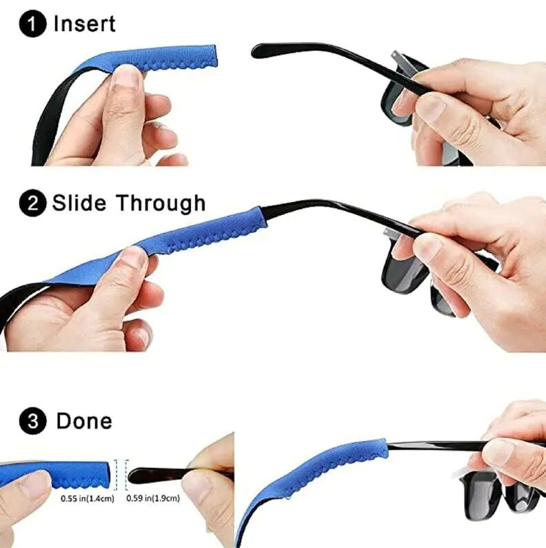 4-Pack Sports Sunglasses Neck Cord Strap Eyeglass Glasses String Lanyard Holder by Anti Spier