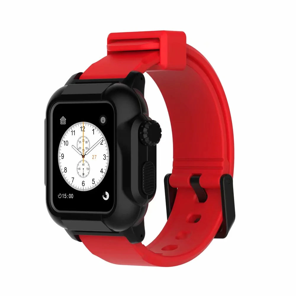 Waterproof Box Case Strap For Apple Watch by Anti Spier