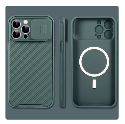 Slide Camera Lens Magsafe Charging Case by Anti Spier