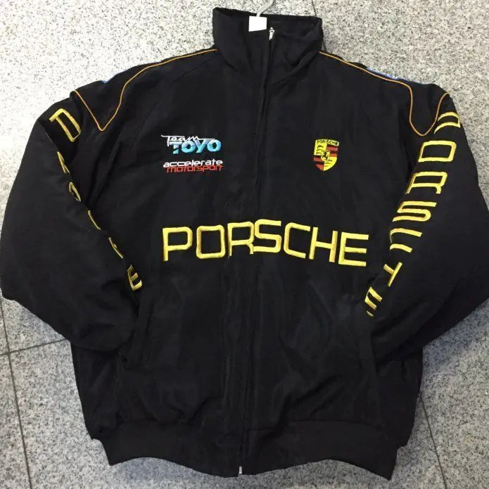 F1 Racing Jacket - Vintage Style Embroidered Outerwear by Anti Spier