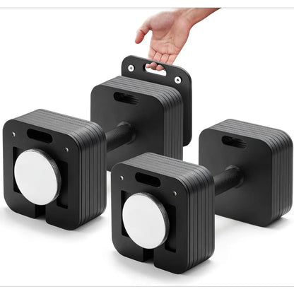 Adjustable Dumbbell Set, 10-80lb, 5lb Increments, Quick-Lock Square Weight Dumbbells for Home Gym Fitness (80lb×2) by Anti Spier