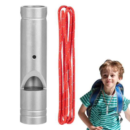 Titanium Whistle Urgent Survival Whistle Safety Tool Survival Gear Ultralight Loud Whistle Hiking Whistle With Lanyard Safety by Anti Spier