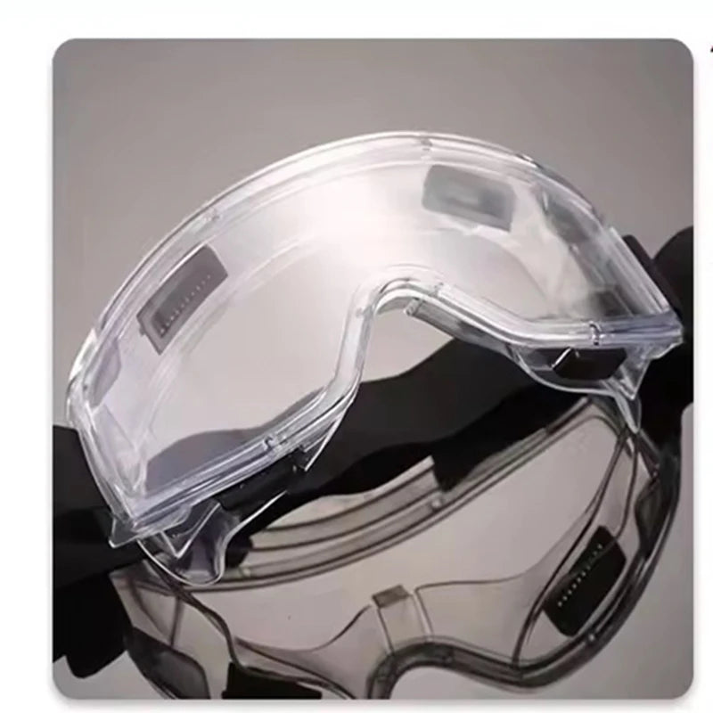 Protective Anti-Fog Anti-splash Goggle Dust-Proof Wind-Proof Work Lab Eyewear Eye Protection Safety Research Glasses Clear Lens by Anti Spier