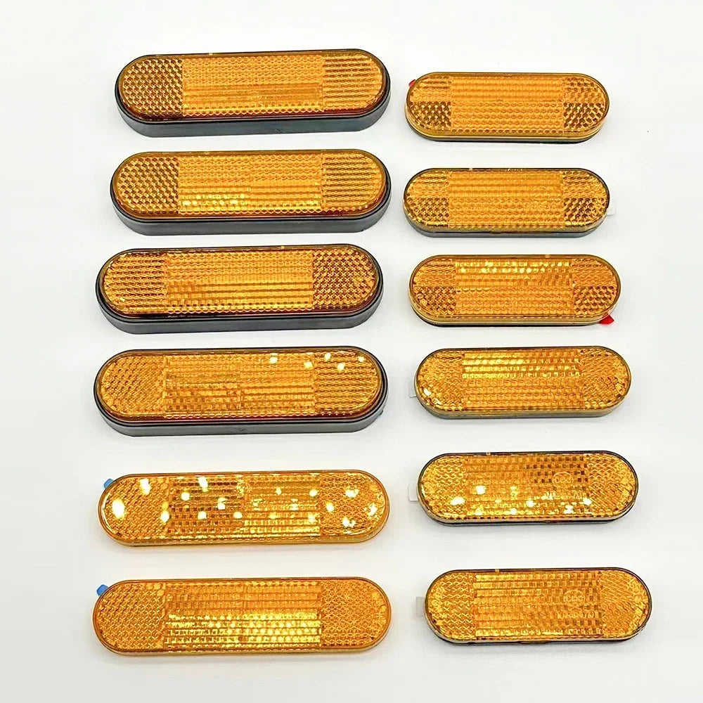 Enhance Safety with Small Amber/White/Red Reflective Round Reflectors for Scooters by Anti Spier