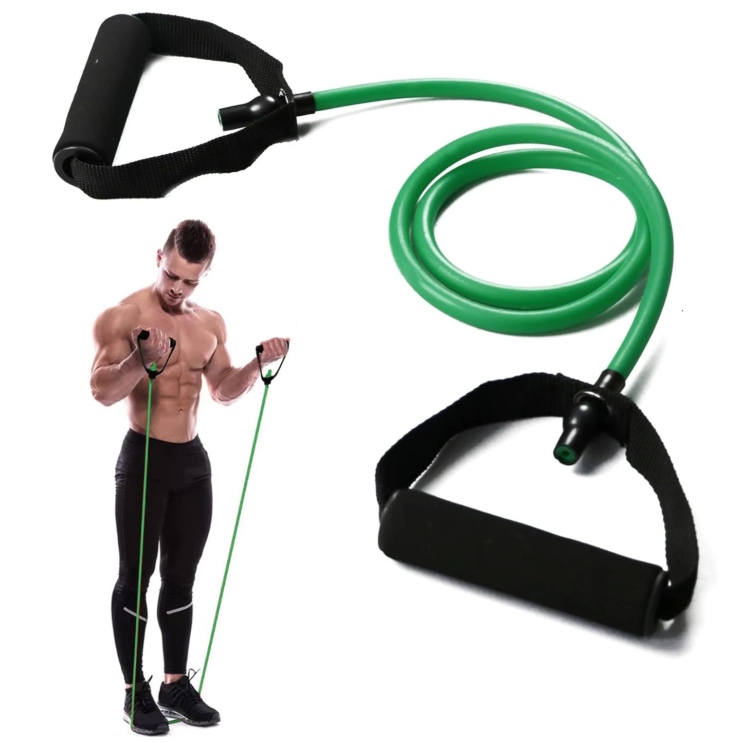 120cm Women Men Portable With Handles Professional Body Building Training Fitness Latex Stretch 20-25ib Home Gym Resistance Band by Anti Spier
