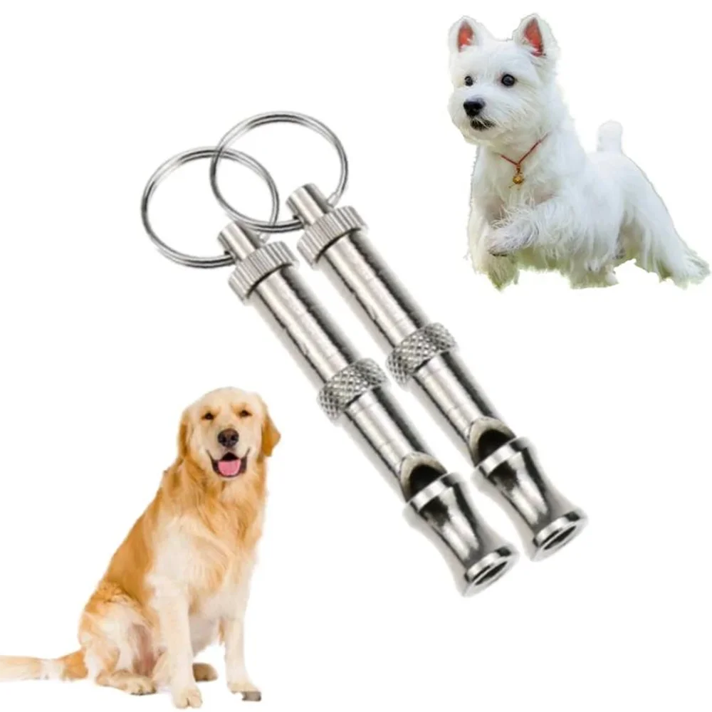 Dog Training Whistle dog Whistle Outdoor Survival Training Silver Silent Sound Training Sport Whistle for dogs Supplies by Anti Spier