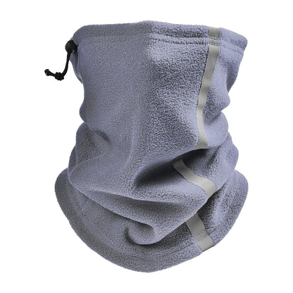Winter Cycling Motorcycle Bandana Thermal Fleece Warm Buff Neck Scarf Face Cover Reflective Neck Tube Facemask Multi-Functional by Anti Spier