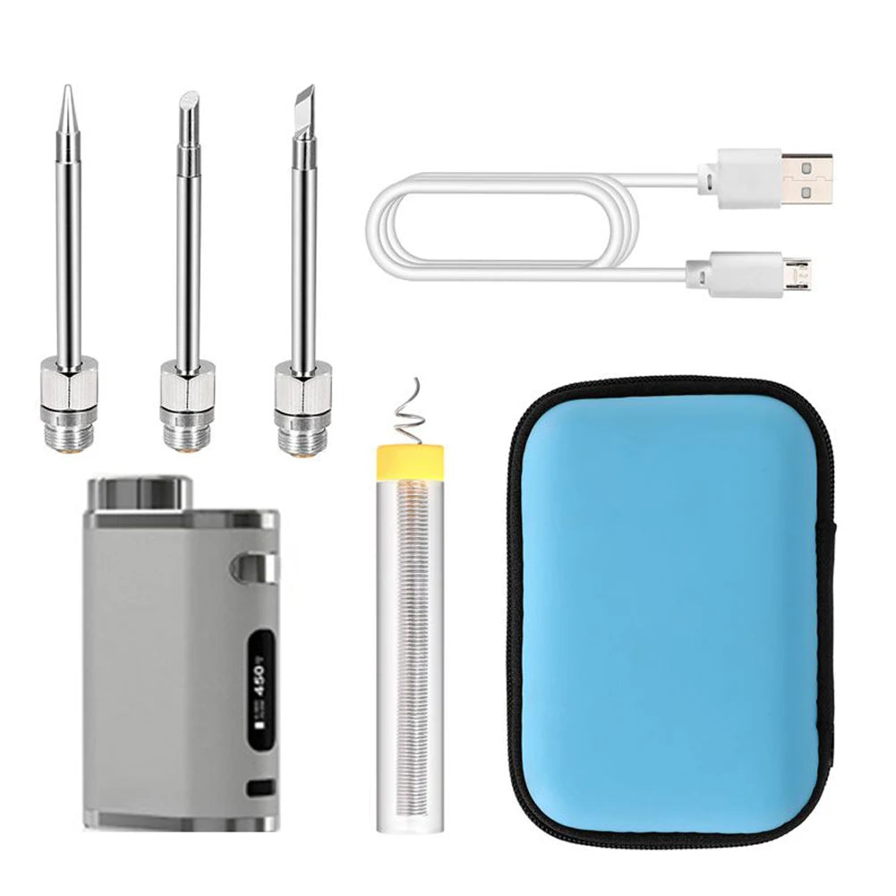 Rechargeable Soldering Iron Wireless Battery Soldering Iron With USB Charging 1w75w High Power With 3 Tips For Outdoor Soldering by Anti Spier