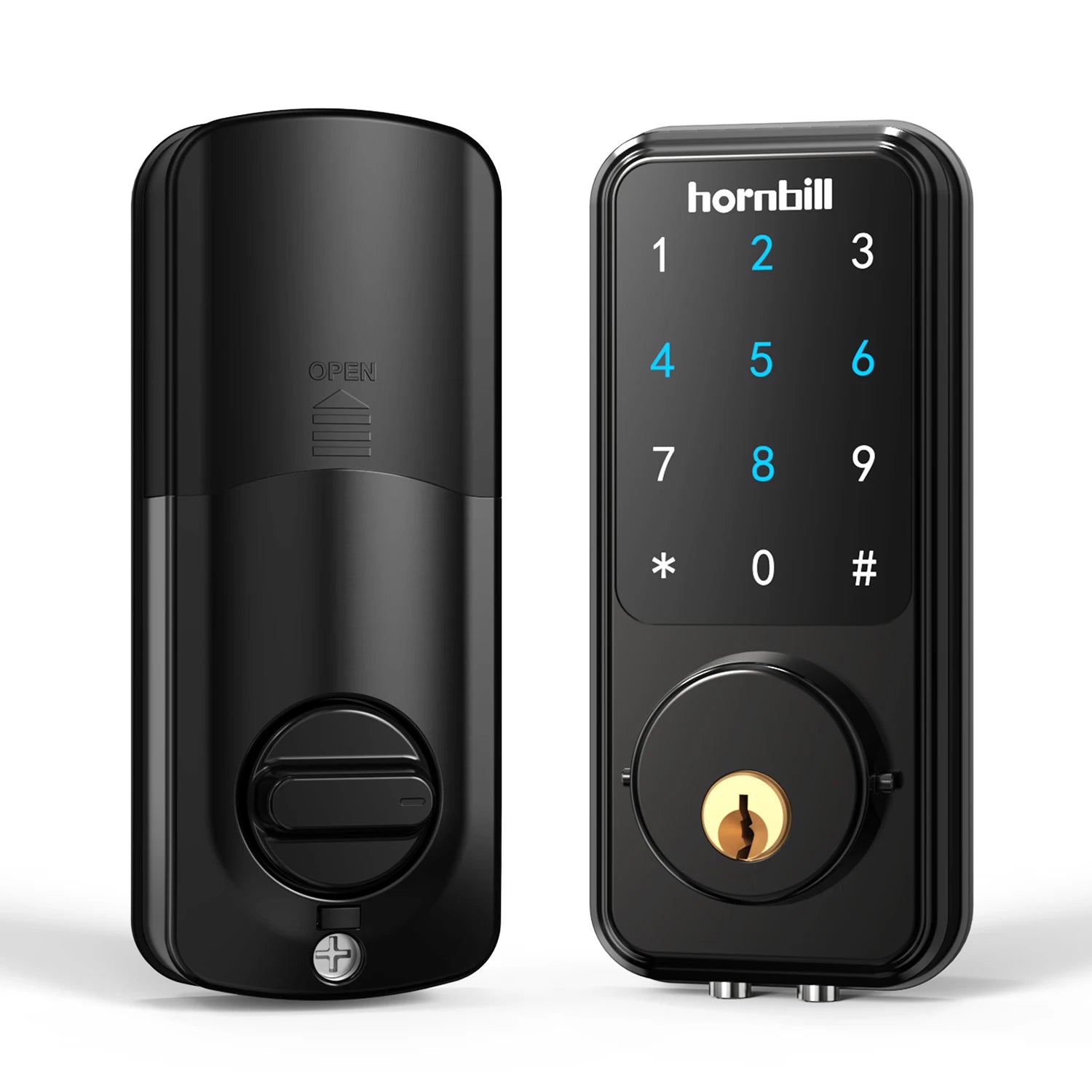 Hornbill Smart Front Door Lock Deadbolt Keyless Entry Locks Electronic Digital Keypad Bluetooth Security For Home Office Airbnb by Anti Spier