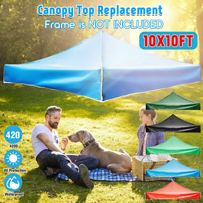 3x3M Waterproof Top Cover Replacement Gazebo Canopy Roof Sunshade Outdoor Cover Sunshade Patio Pavilion Cover by Anti Spier