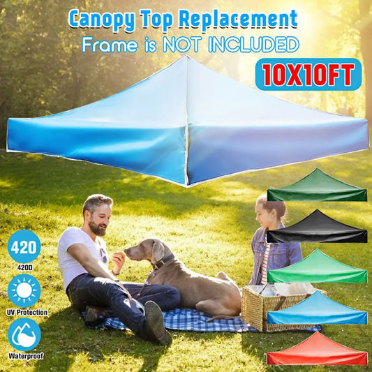 3x3M Waterproof Top Cover Replacement Gazebo Canopy Roof Sunshade Outdoor Cover Sunshade Patio Pavilion Cover by Anti Spier