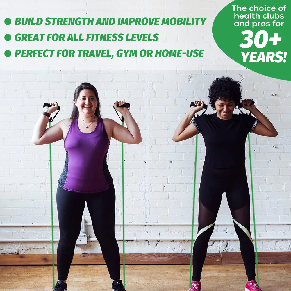 120cm Women Men Portable With Handles Professional Body Building Training Fitness Latex Stretch 20-25ib Home Gym Resistance Band by Anti Spier