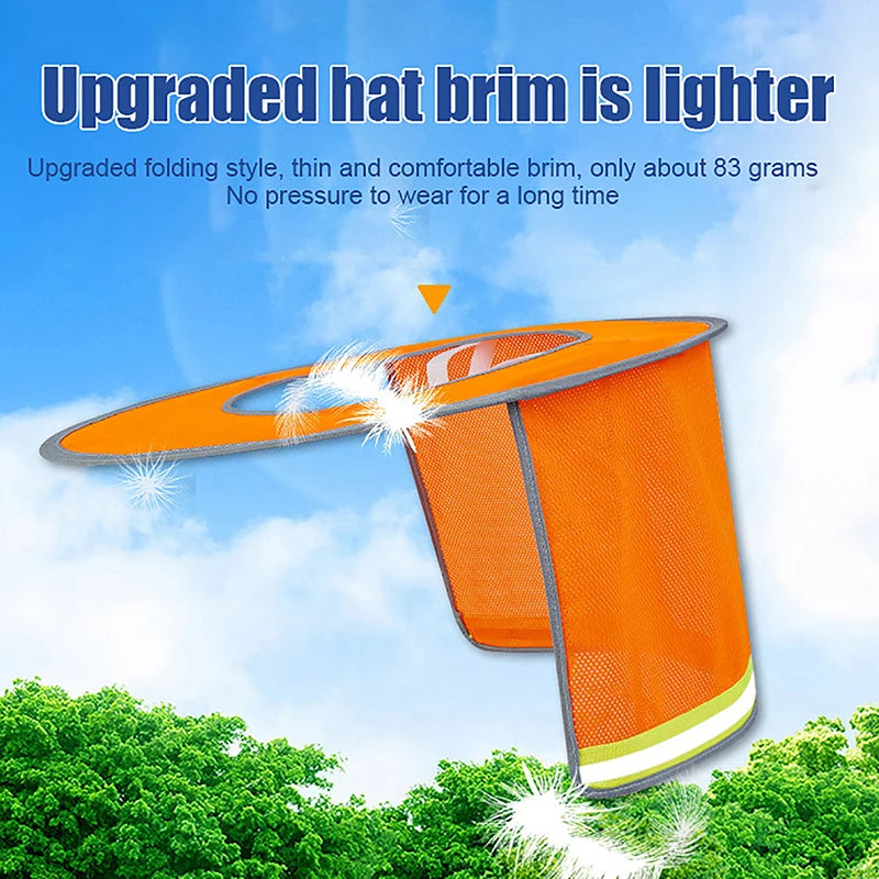 Summer Sun Shade Safety Hard Hat Neck Shield Helmets Reflective Mesh Reflective Cap Cover For Construction Workers by Anti Spier
