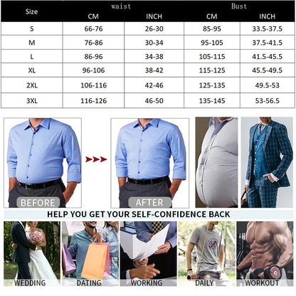 Men's Slimming Body Shaper Vest - Streamlined Compression Support, Tummy & Chest Sculpting, Breathable Everyday Wear by Anti Spier
