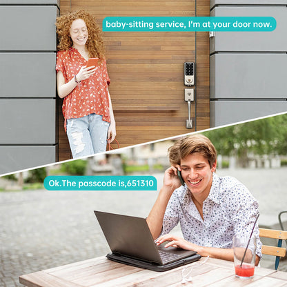 Hornbill Smart Front Door Lock Deadbolt Keyless Entry Locks Electronic Digital Keypad Bluetooth Security For Home Office Airbnb by Anti Spier