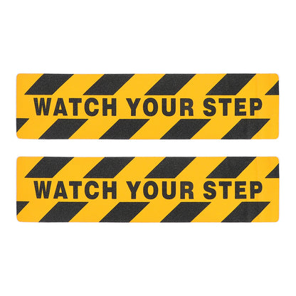 2 Pcs Sticker Red Reflective Tape Warning The Sign Safety Stickers Floor Adhesive Watch Your Step by Anti Spier