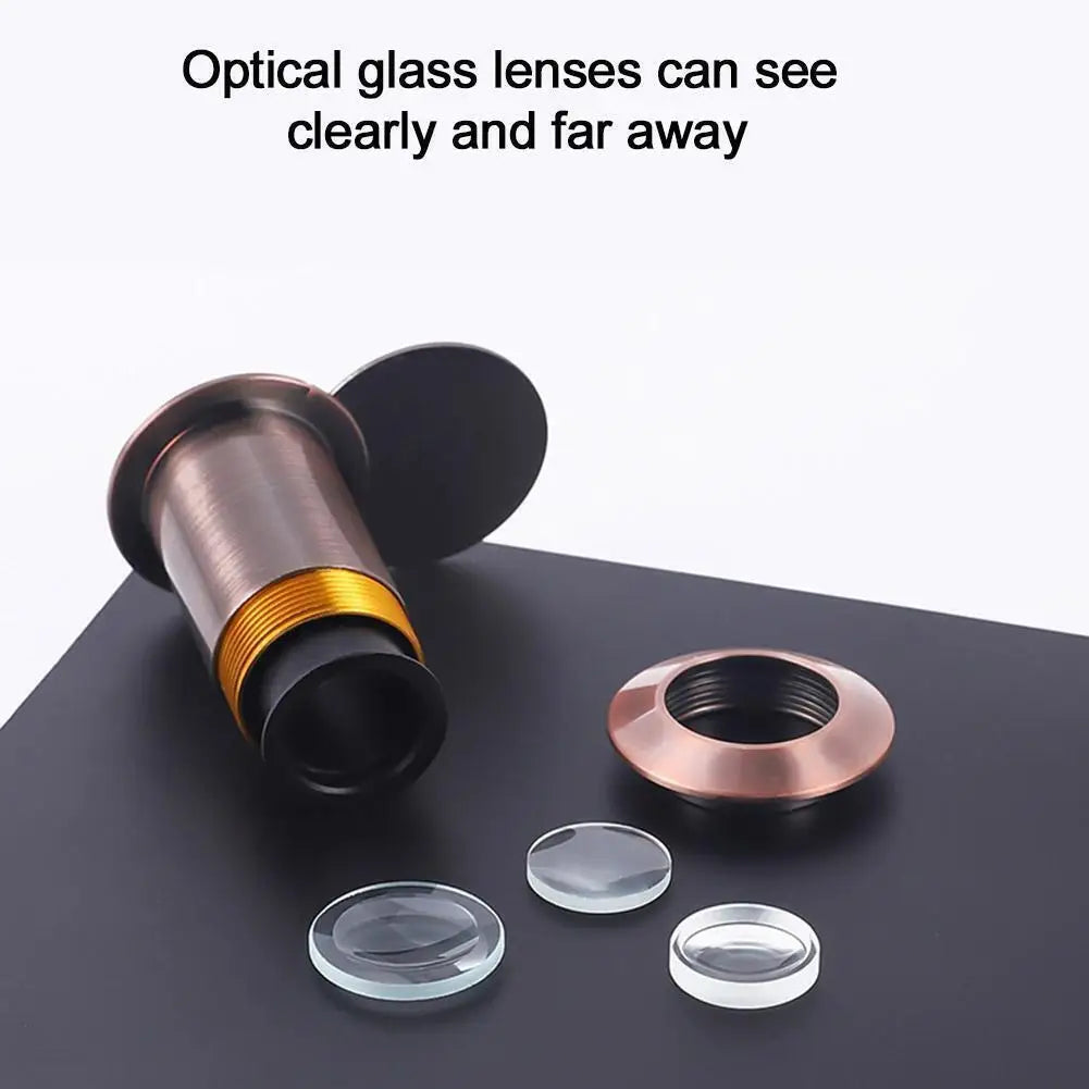 Front Door Peephole Viewer Apartment Essentials Security Cat Eye Mirror New 2024 by Anti Spier