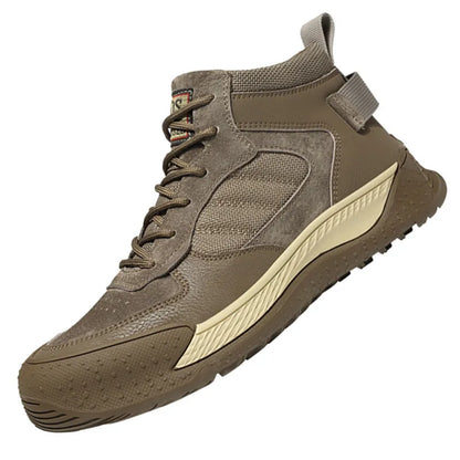 Reflective Strip Design Safety Work Shoes For Men Cow Suede Leather Indestructible Construction Boots Steel Toe Male Footwear by Anti Spier