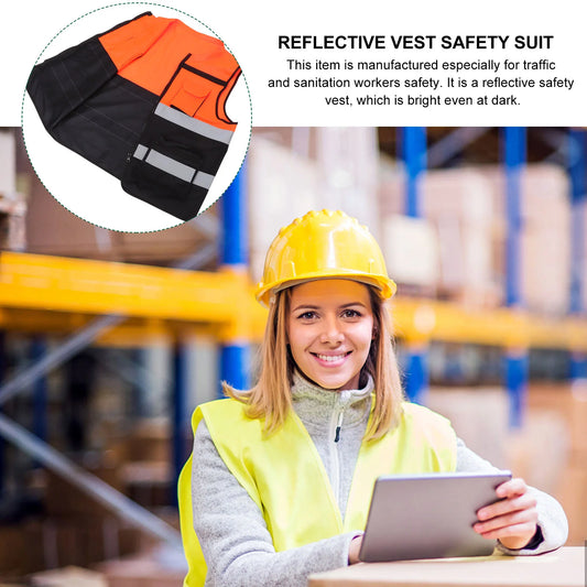 Running Vest Reflective Safety Clothing High Visibility Construction at Night Security Woman by Anti Spier