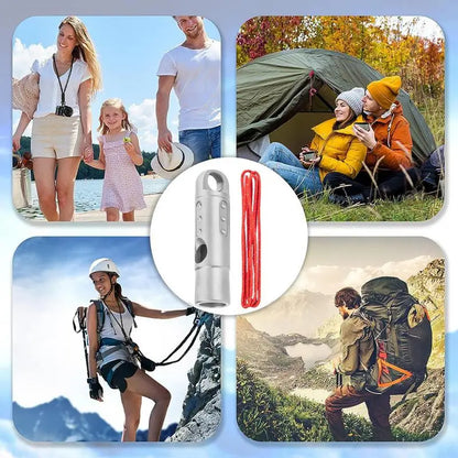 Titanium Whistle Urgent Survival Whistle Safety Tool Survival Gear Ultralight Loud Whistle Hiking Whistle With Lanyard Safety by Anti Spier
