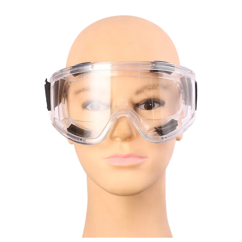 Protective Anti-Fog Anti-splash Goggle Dust-Proof Wind-Proof Work Lab Eyewear Eye Protection Safety Research Glasses Clear Lens by Anti Spier