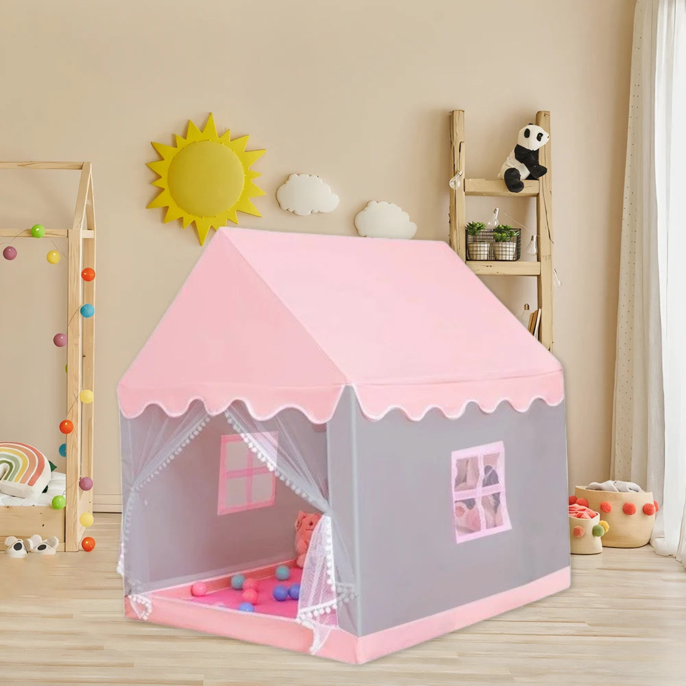 Kids Tent for Toddlers Kids with Windows Playhouse Tent Castle Play Tent Play House for Children Indoor and Outdoor Games by Anti Spier