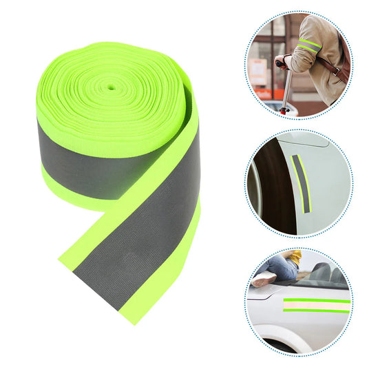 Reflective Webbing Fabric Tape for Clothes Ribbon Safety Polyester Clothing Trim Strip by Anti Spier