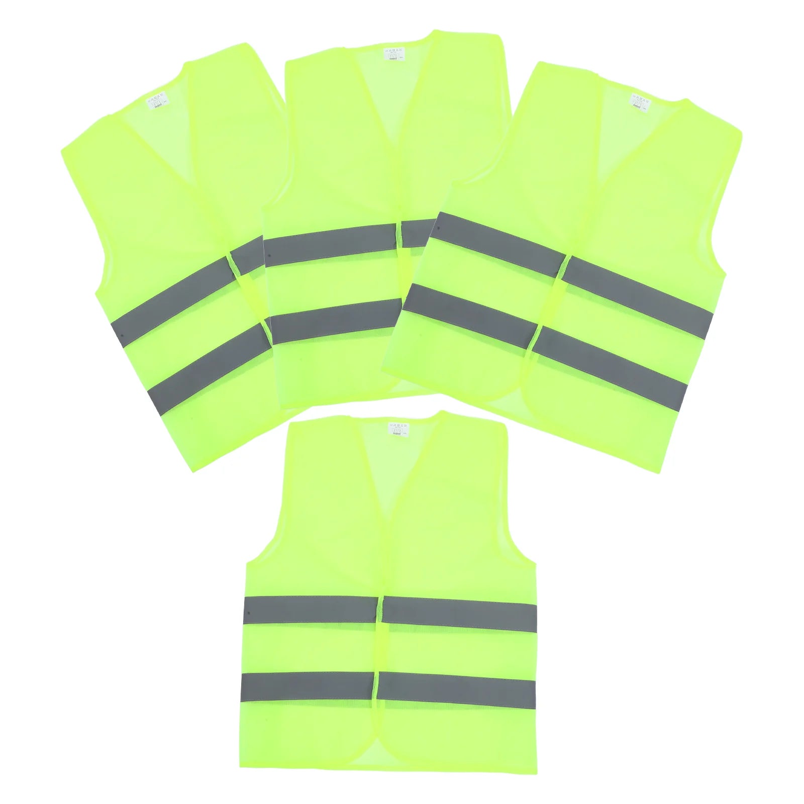 4 PCS High Visibility Cycling Riding Vests Reflective Safety Vests Jackets for Outdoor Construction Work Safety Road Traffic San by Anti Spier