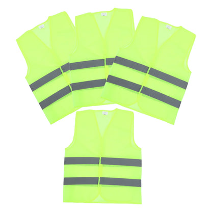 4 PCS High Visibility Cycling Riding Vests Reflective Safety Vests Jackets for Outdoor Construction Work Safety Road Traffic San by Anti Spier