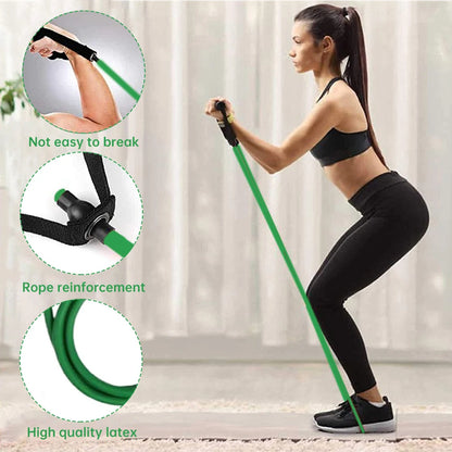 120cm Women Men Portable With Handles Professional Body Building Training Fitness Latex Stretch 20-25ib Home Gym Resistance Band by Anti Spier