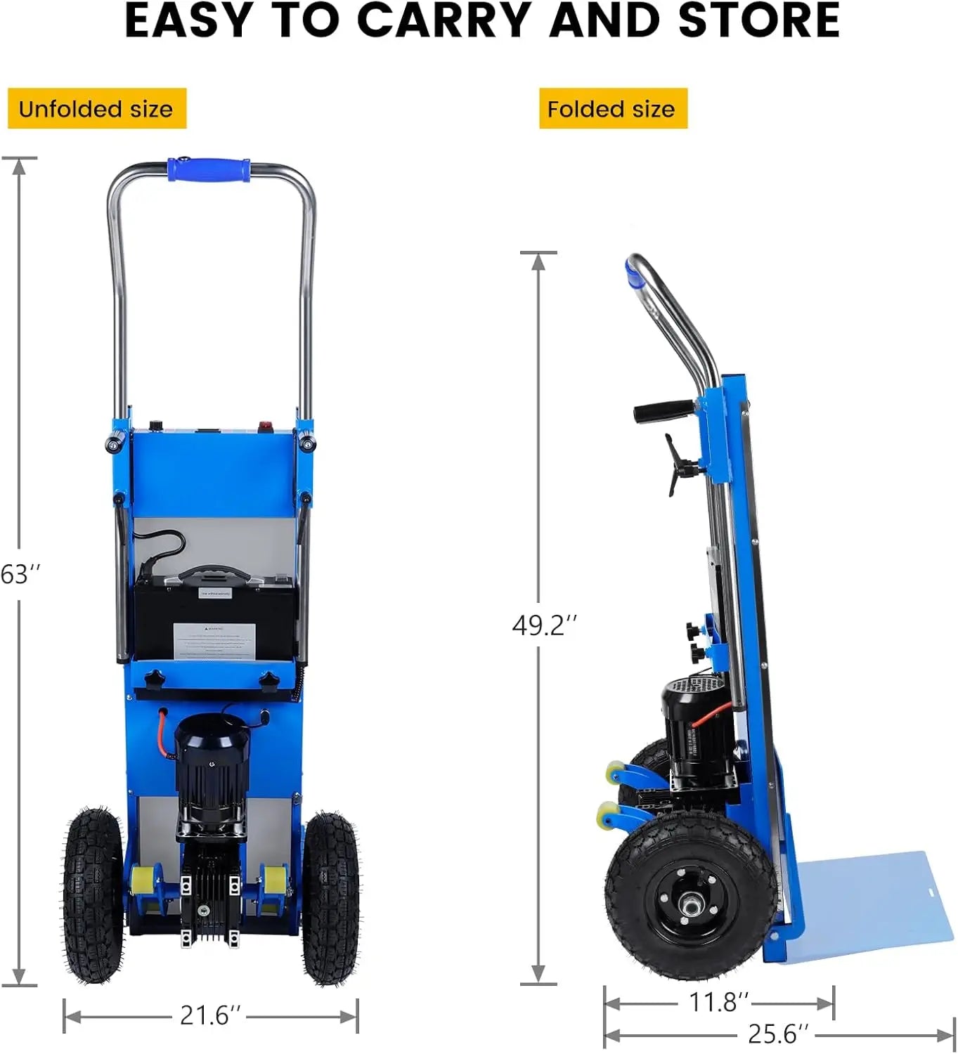 Electric Stair Climbing Hand Trucks 440-880lb Capacity Aluminum Stair Climber Dolly Moving Heavy for Moving Furniture Logistics by Anti Spier