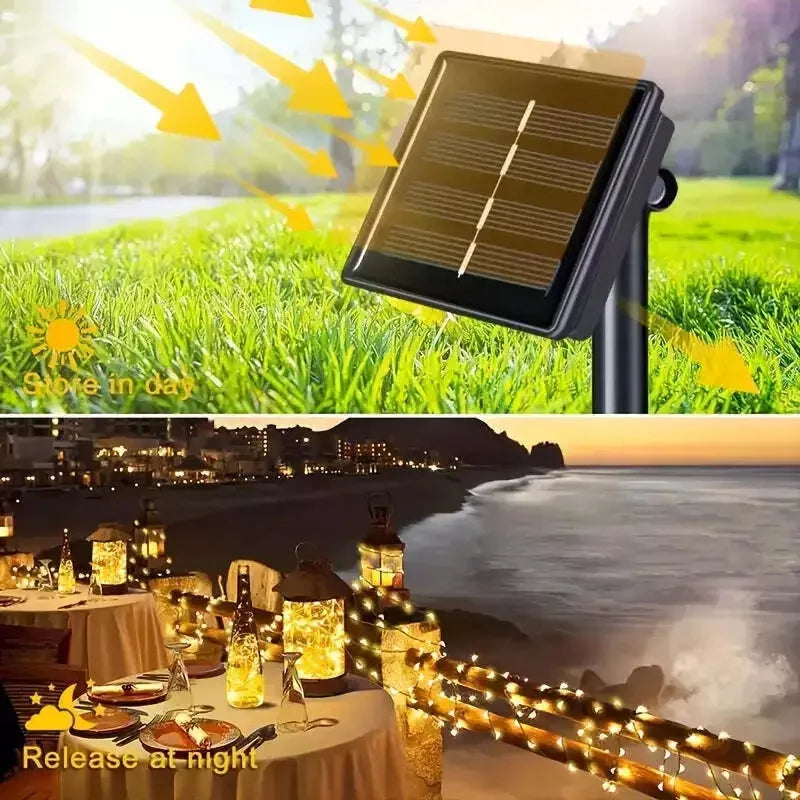 50/100/200/300LED Solar Light Outdoor Lamp String Lights For Holiday Christmas Party Waterproof Fairy Lights Garden Garland Lamp by Anti Spier