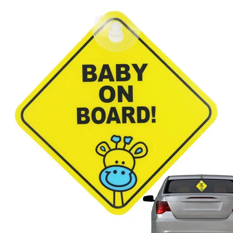 Baby On Board BABY IN CAR PVC Stickers Safety Reflective Tuning Cartoon Window Decals Automobiles Personalized Ornaments by Anti Spier