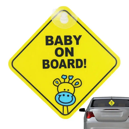 Baby On Board BABY IN CAR PVC Stickers Safety Reflective Tuning Cartoon Window Decals Automobiles Personalized Ornaments by Anti Spier