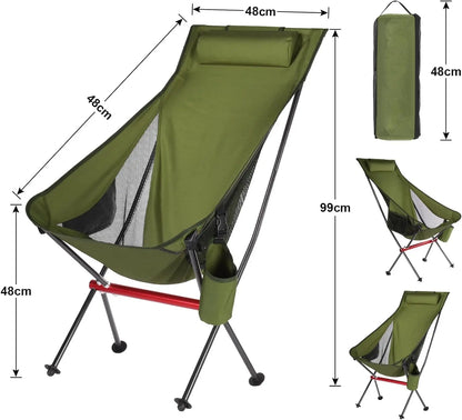 Outdoor Camping Ultralight Folding Chair Travel Chair Fishing BBQ Hiking Strong High Load 150kg Beach Oxford Cloth Fishing Chair by Anti Spier