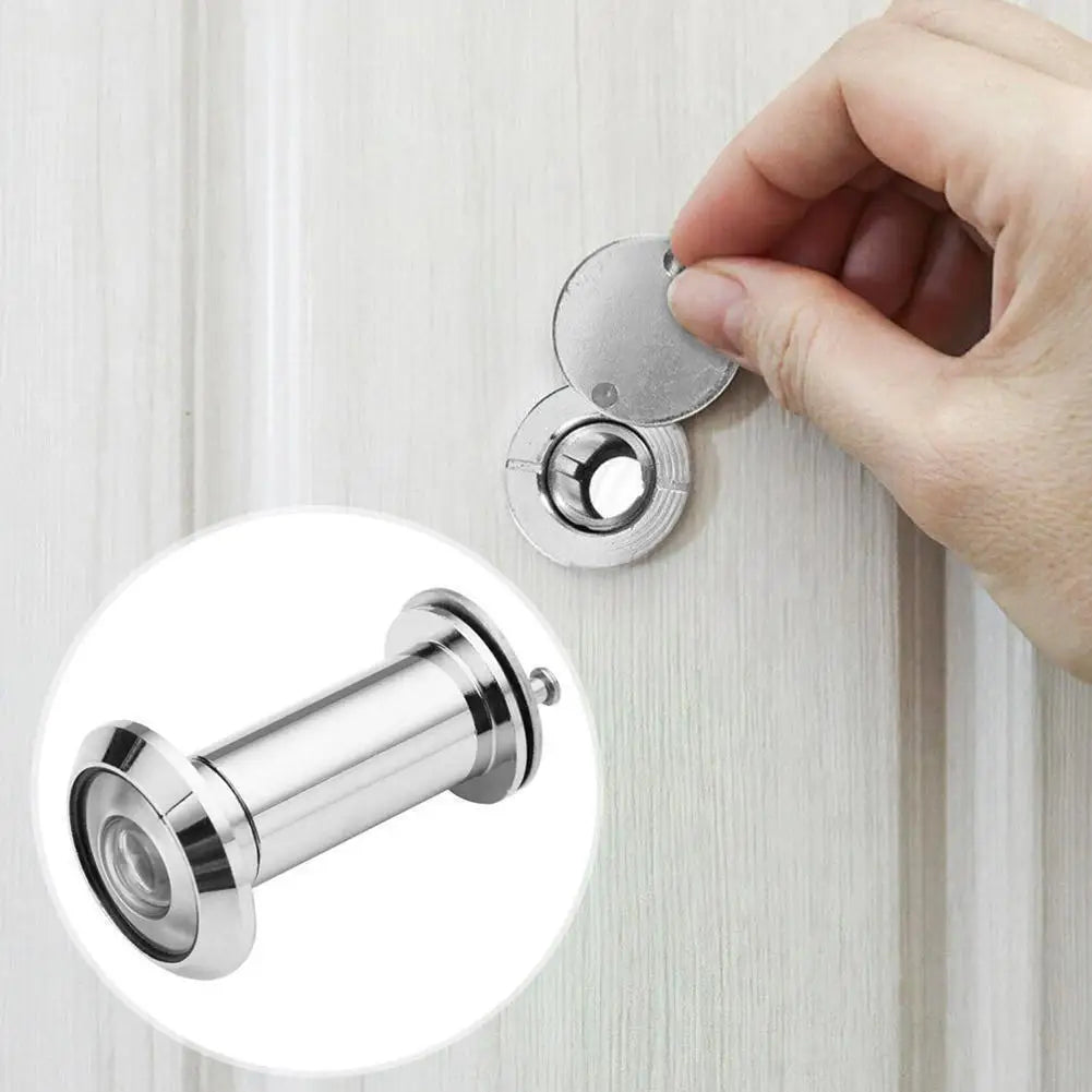 Front Door Peephole Viewer Apartment Essentials Security Cat Eye Mirror New 2024 by Anti Spier