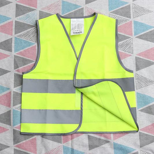 Kid Safety Vest Outdoor Night Reflective Waistcoat for Kid Child Boy Girl (Yellow M Size) Reflective Safety Vest by Anti Spier