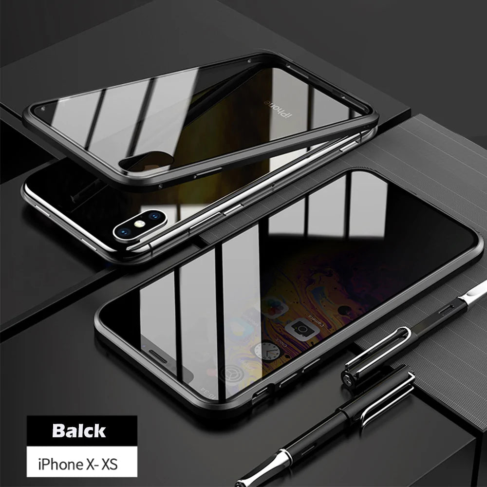 Anti-Peep Magnetic Metal Phone Case For iPhone by Anti Spier
