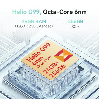 Cubot Hafury Meet, 6.67" 120Hz AMOLED Curved Screen, Smartphone Android, 24GB RAM(12GB+12GB),256GB ROM,Helio G99,Octa-core,100MP by Anti Spier