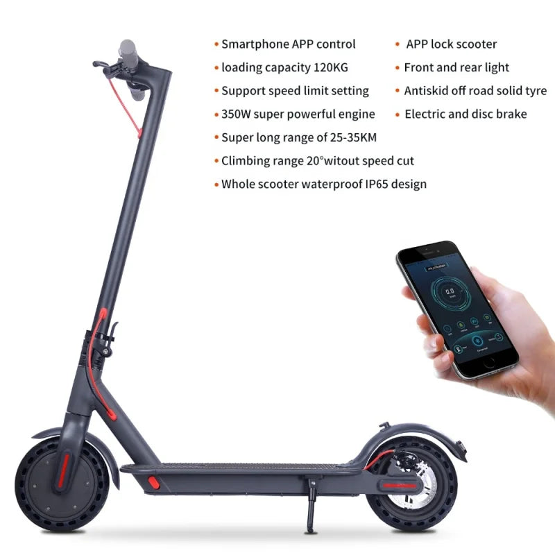 RU US EU UK Kr stock high-end adult electric scooter 8.5in 36V350W folding electric scooter ultra-light smart mobility bike M150 by Anti Spier