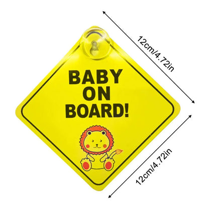 Baby On Board BABY IN CAR PVC Stickers Safety Reflective Tuning Cartoon Window Decals Automobiles Personalized Ornaments by Anti Spier