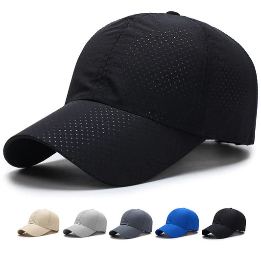 Quick-Drying Hat Men Women Casual Sunscreen Versatile Baseball Cap Outdoor Sunshade Summer Punched Breathable Duck Tongue Hat by Anti Spier