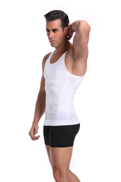 Men's Slimming Body Shaper Vest - Streamlined Compression Support, Tummy & Chest Sculpting, Breathable Everyday Wear by Anti Spier