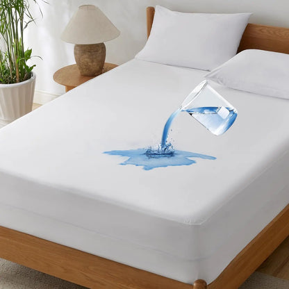 Bedsure Waterproof Mattress Protector, Zippered Mattress Encasement for Bed, Breathable & Noiseless, Six-Sided 12 inches Deep by Anti Spier