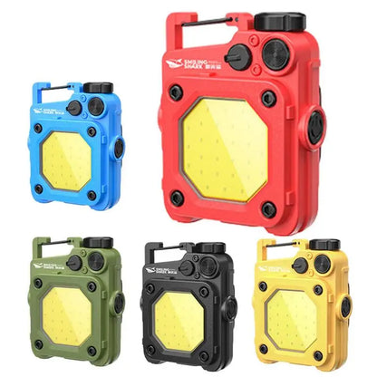 Mini LED Portable Keychain Flashlight Multifunction COB Work Light USB Rechargeable Strong Magnet Outdoor Camping Lantern by Anti Spier