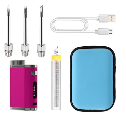 Rechargeable Soldering Iron Wireless Battery Soldering Iron With USB Charging 1w75w High Power With 3 Tips For Outdoor Soldering by Anti Spier