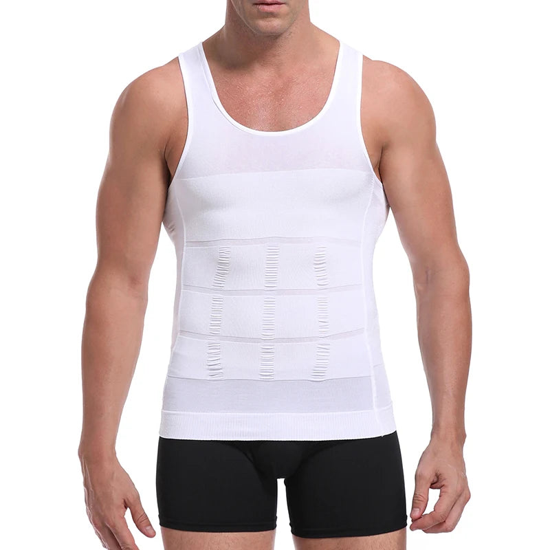Men's Slimming Body Shaper Vest - Streamlined Compression Support, Tummy & Chest Sculpting, Breathable Everyday Wear by Anti Spier