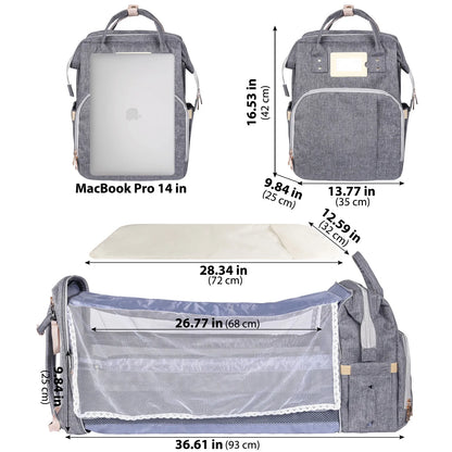 Large Multifunctional Mummy Backpack by Anti Spier
