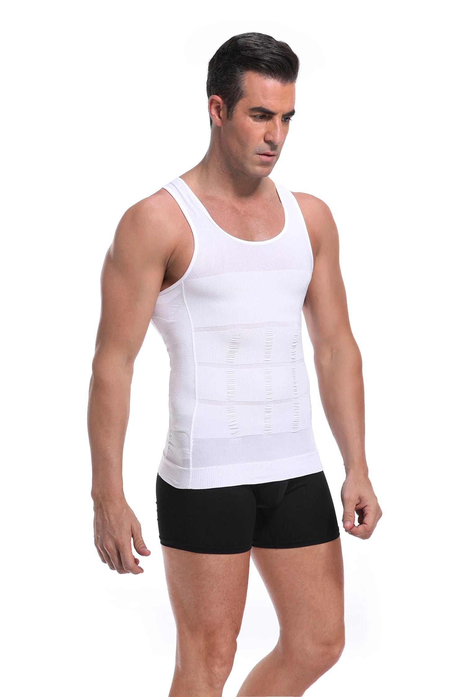 Men's Slimming Body Shaper Vest - Streamlined Compression Support, Tummy & Chest Sculpting, Breathable Everyday Wear by Anti Spier